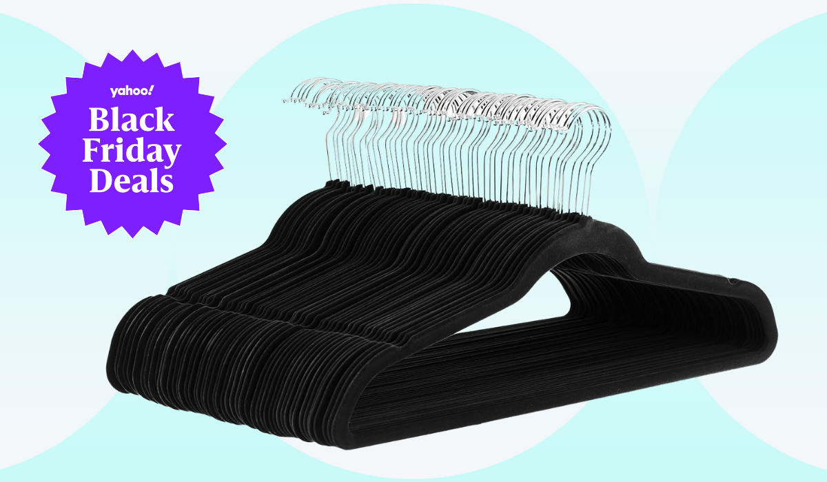 s space-saving velvet hangers are down to $23 for 50 this Black  Friday