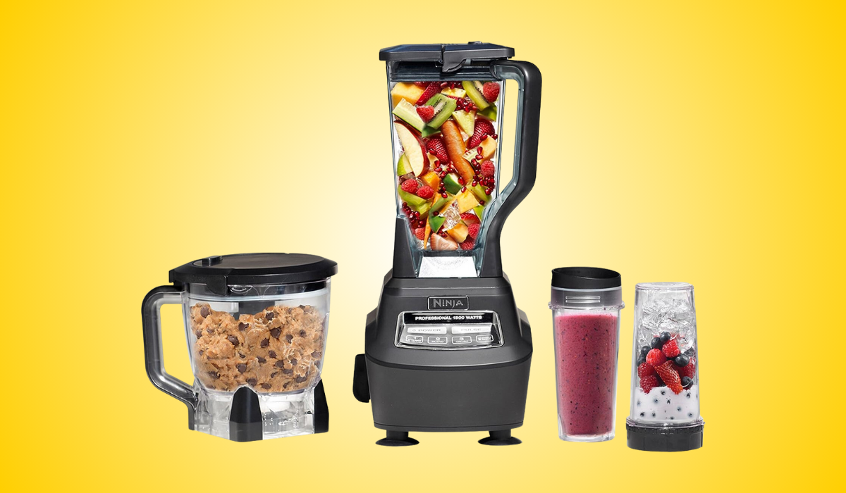 This mega popular Ninja blender doubles as a food processor — and it's back  in stock for 50% off