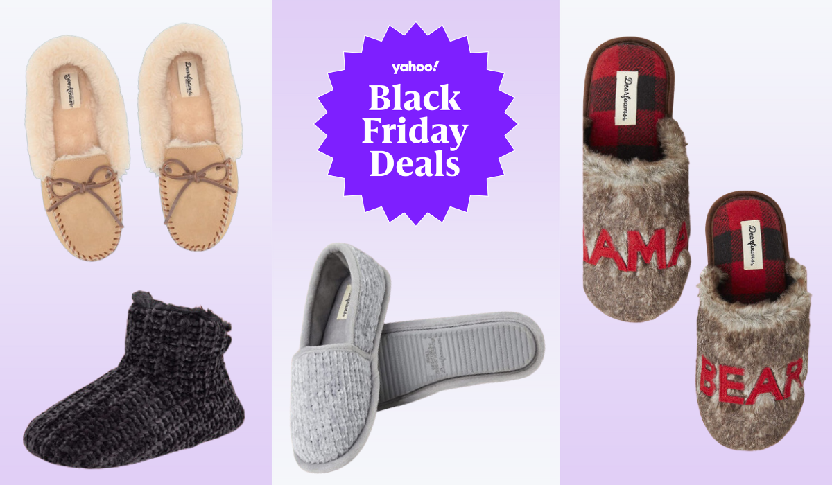 Cult-fave Dearfoams slippers are up to 60% off at Amazon's Black