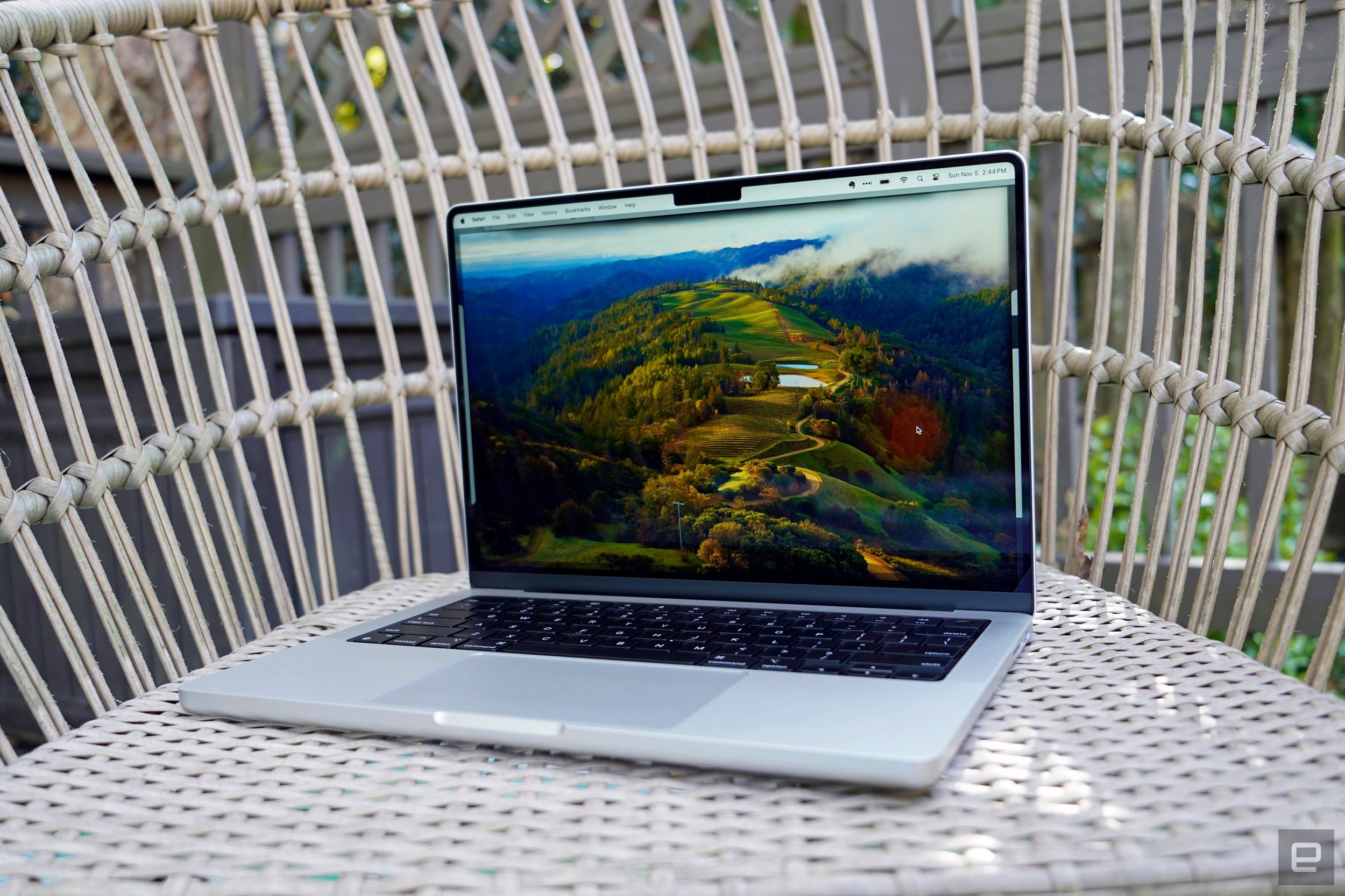 Apple MacBook Pro 14-inch from the front