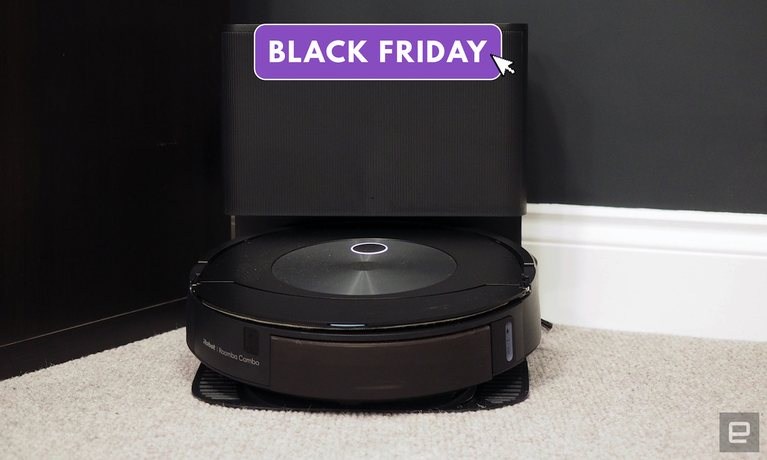 Roomba Combo j7+ iRobot 305 دلار برای جمعه سیاه تخفیف دارد