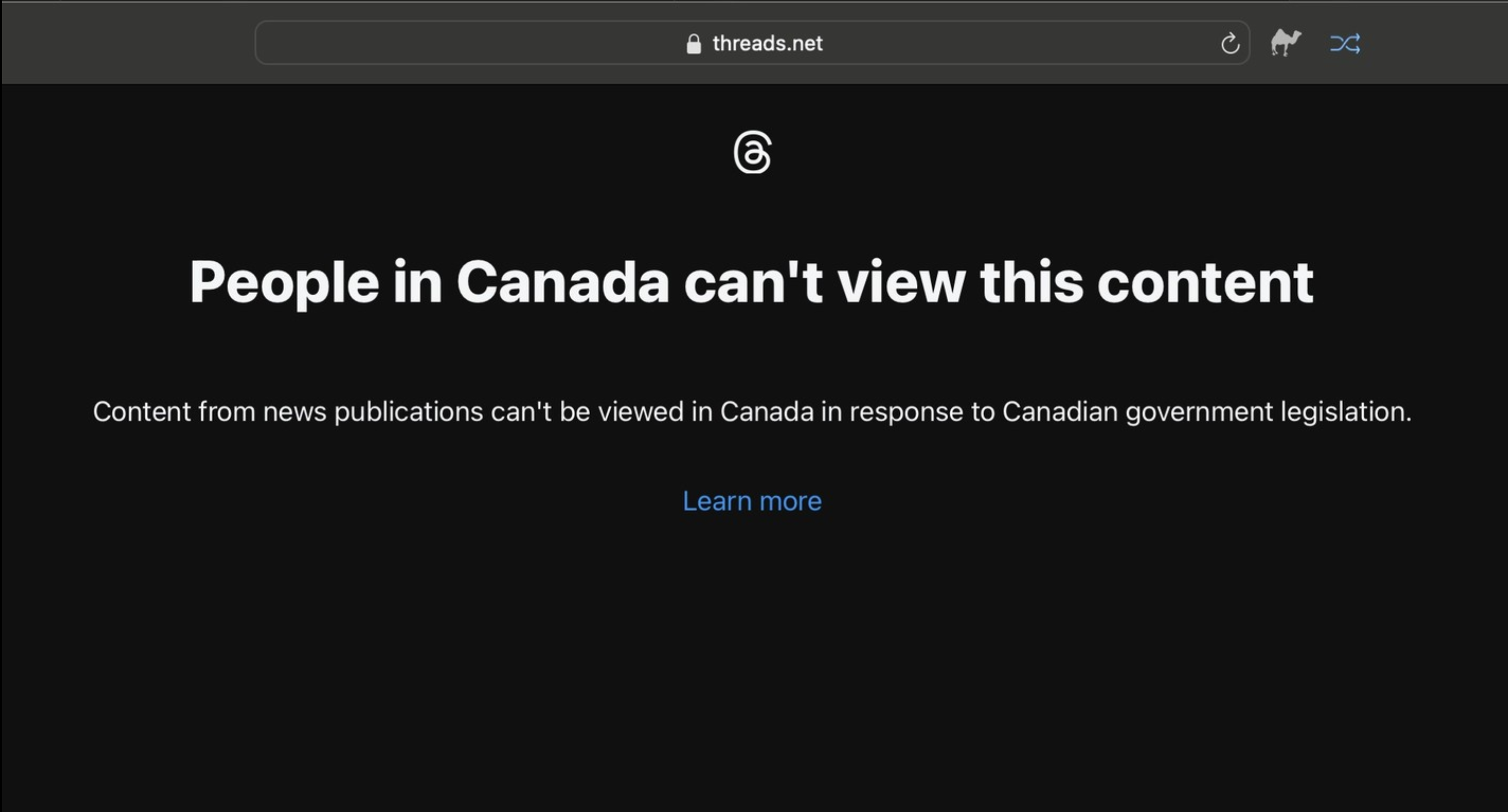 Threads appeared to briefly block news for users in Canada. Meta says it was a big.