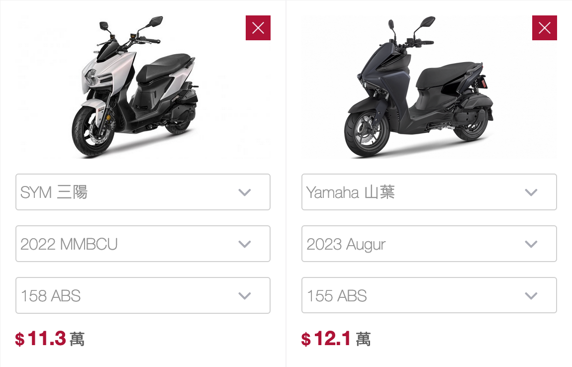 Top 7 - SYM MMBCU 158 ABS vs Yamaha Augur 155 ABS