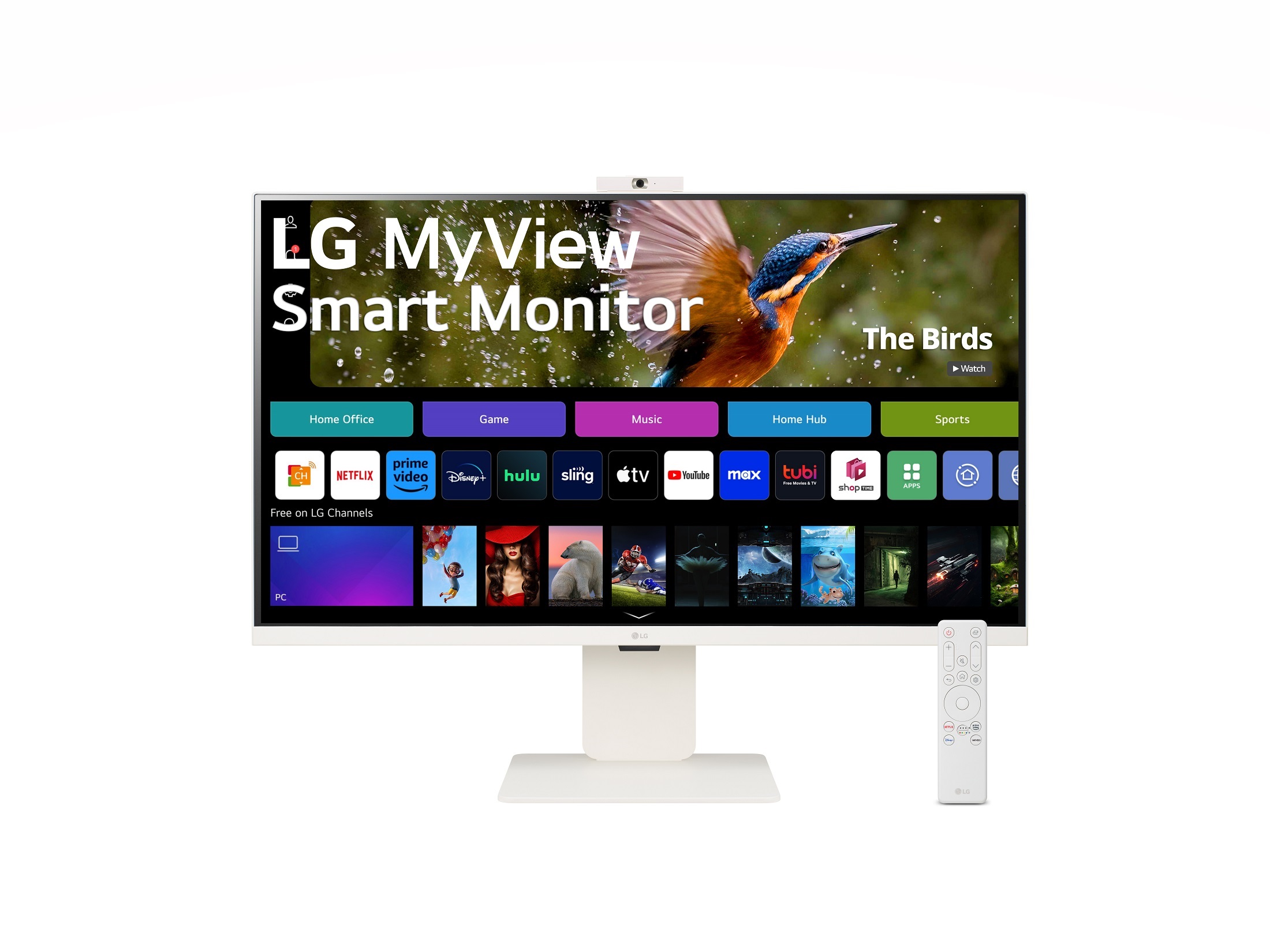 LG’s “MyView” 4K monitor has built-in webOS to realize smart TV functions