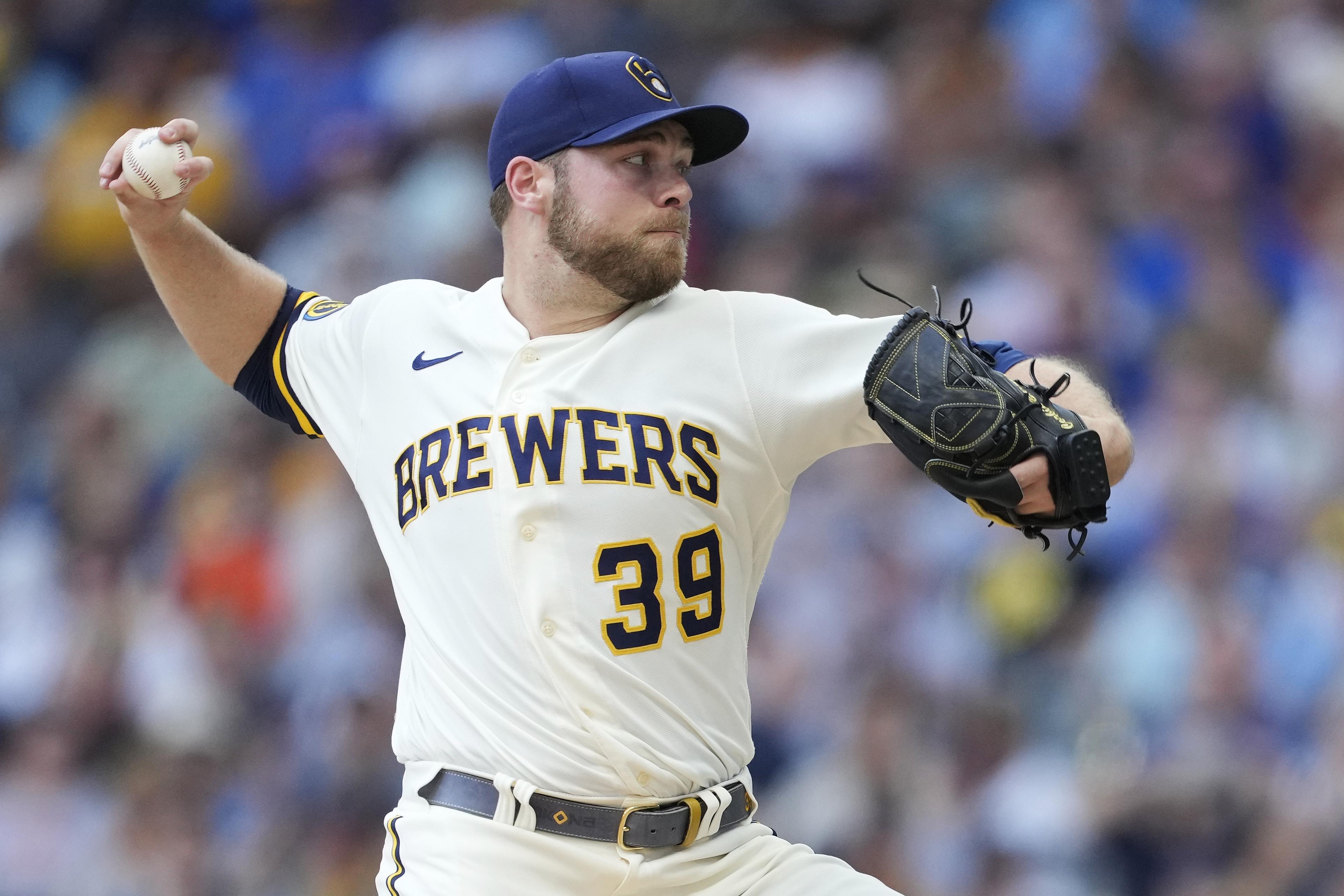 A new era is underway for the Brewers, with Burnes' exit following Craig Counsell's departure. (Patrick McDermott/Getty Images)