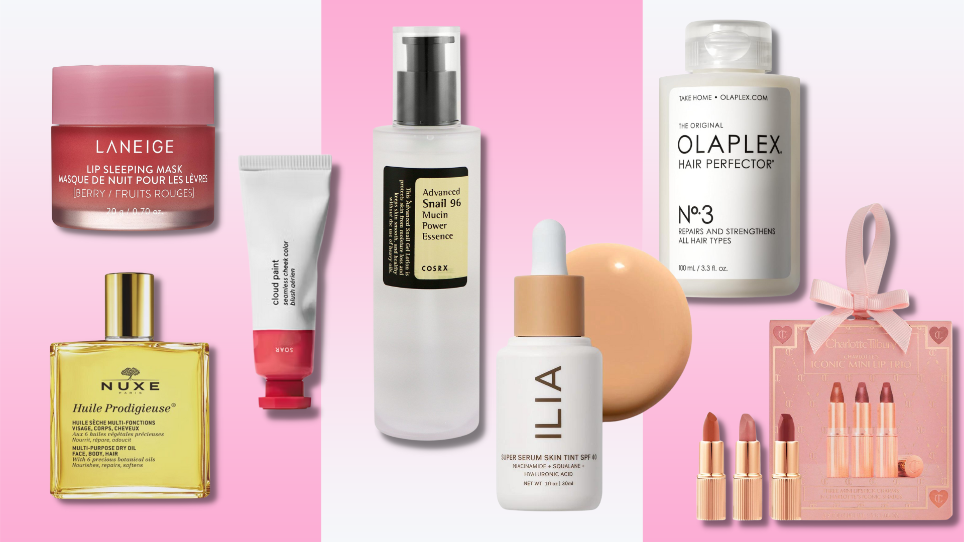  beauty products from Laneige, CosRx, Olaplex, Charlotte Tilbury and more