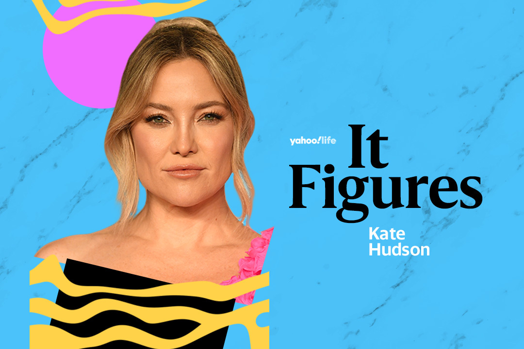 Kate Hudson flaunts her toned figure in a low-cut black top and
