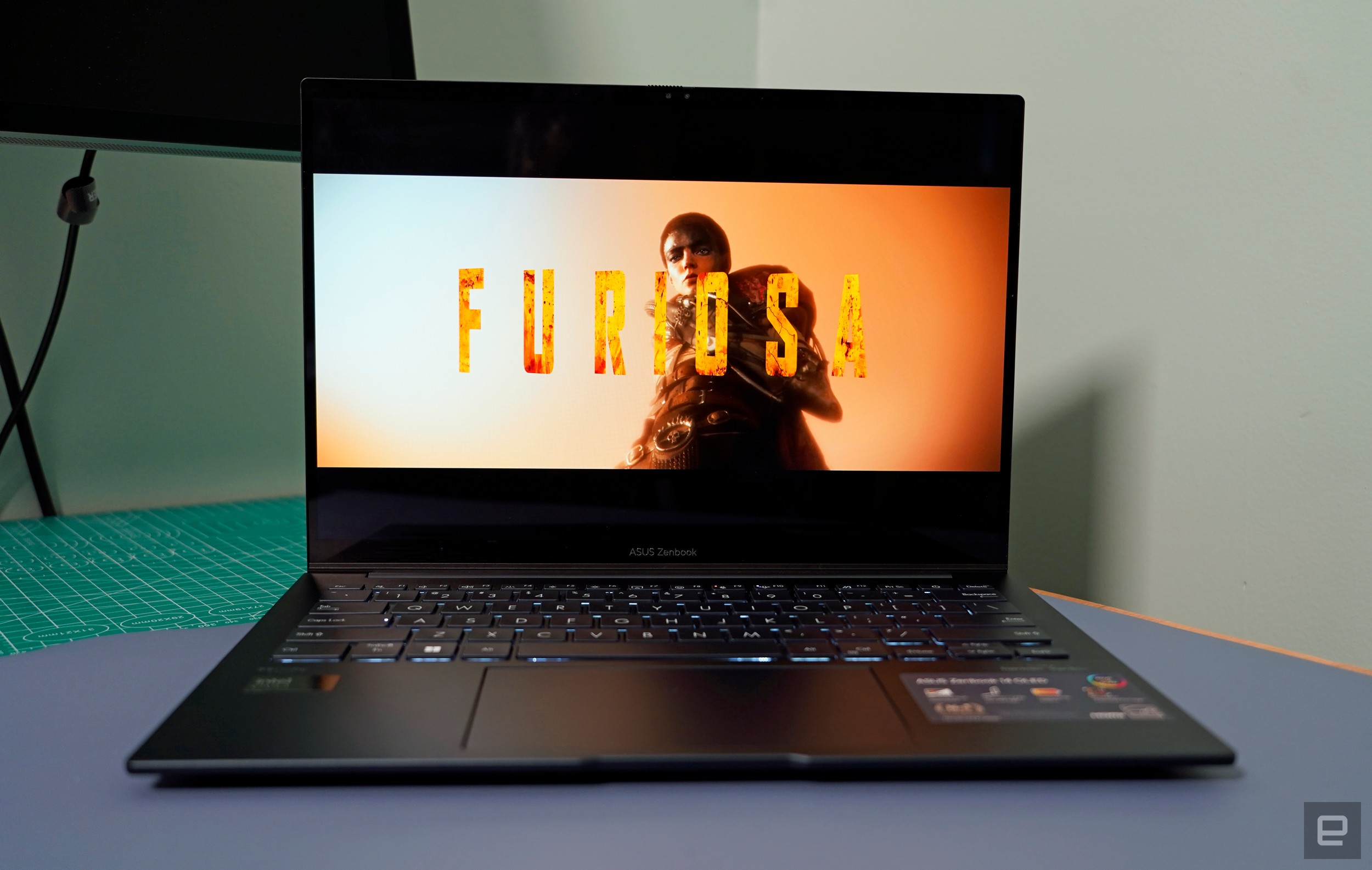 ASUS ZenBook 14 OLED plays the trailer of 