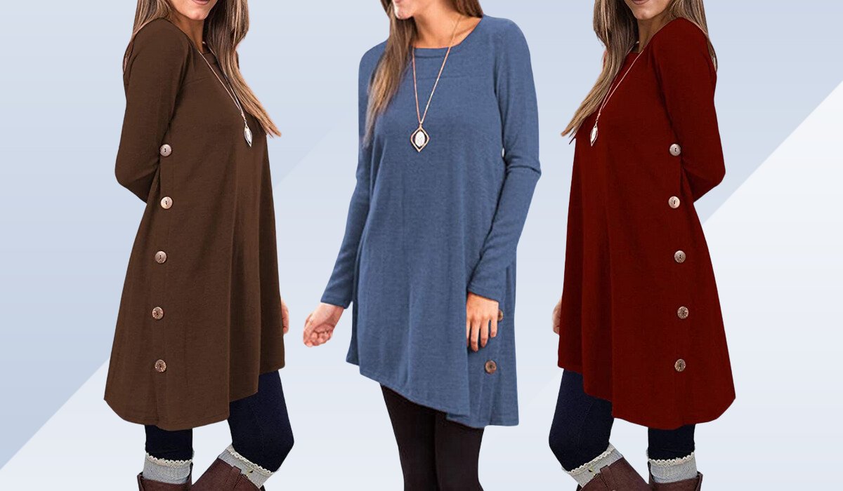 shoppers say this tunic has a 'slimming effect' — and it's on sale  for $29