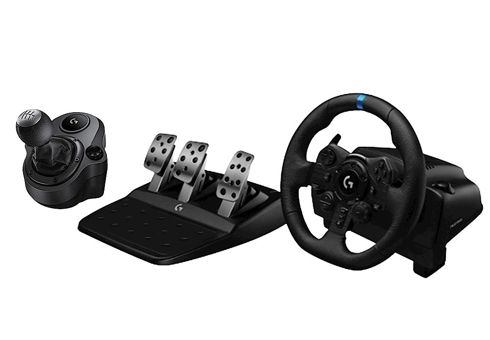 ▲Logitech G923 TRUEFORCE 電競賽車方向盤+變速器，適用平台PC、PS4 Pro、PS4、PS5。（圖片來源：Yahoo購物中心）