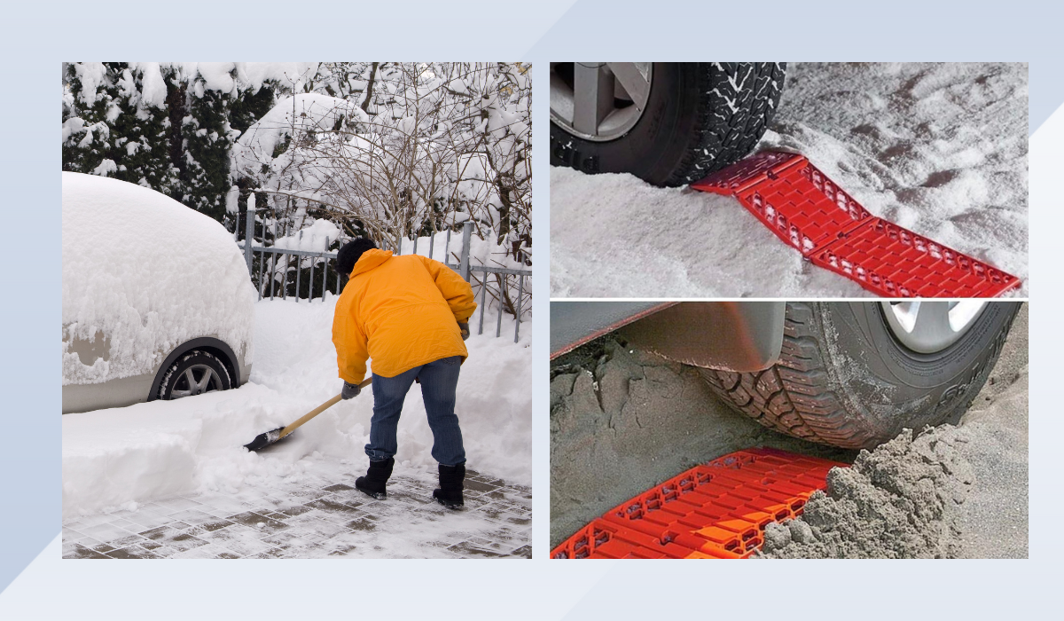 Snow Traction Mat & Ice Scraper for Car – 2 in 1 Winter Car Accessory Tire  Traction Mats Ideal to Unstuck Your Car from Snow and Ice - Yahoo Shopping