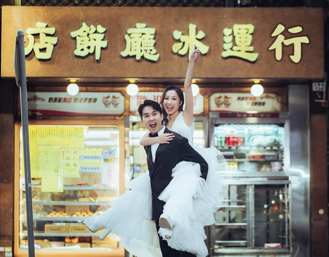 “Xiao Fen Girl” Huang Meiqi shares wedding photos on Valentine’s Day and returns to “Lucky Tea Restaurant” with her fiancé