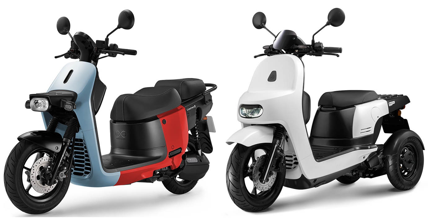 圖／2023 Gogoro CrossOver S（左）與2023 Aeonmotor Ai-2 Gather不僅規格、性能都滿接近，也符合二輪跨界休旅的標準，究竟選擇哪一輛好呢？