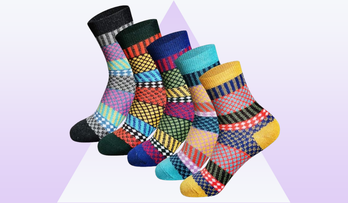 These pretty wool socks will keep your tootsies nice and cozy — and ...