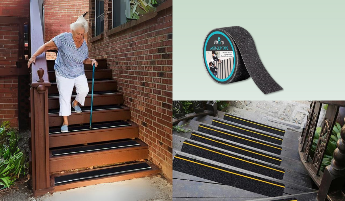 This best-selling anti-slip traction tape “helps people see the stairs to avoid falls” and is only 