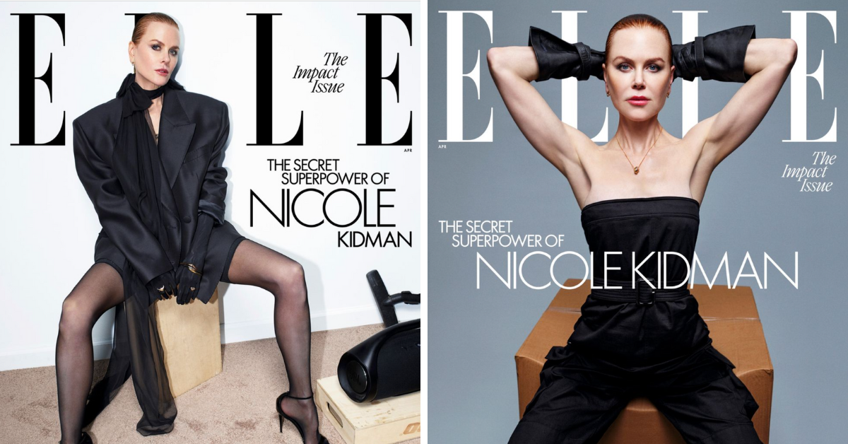 56 岁的妮可·基德曼 (Nicole Kidman) 在杂志拍摄期间炫耀昂贵的内衣