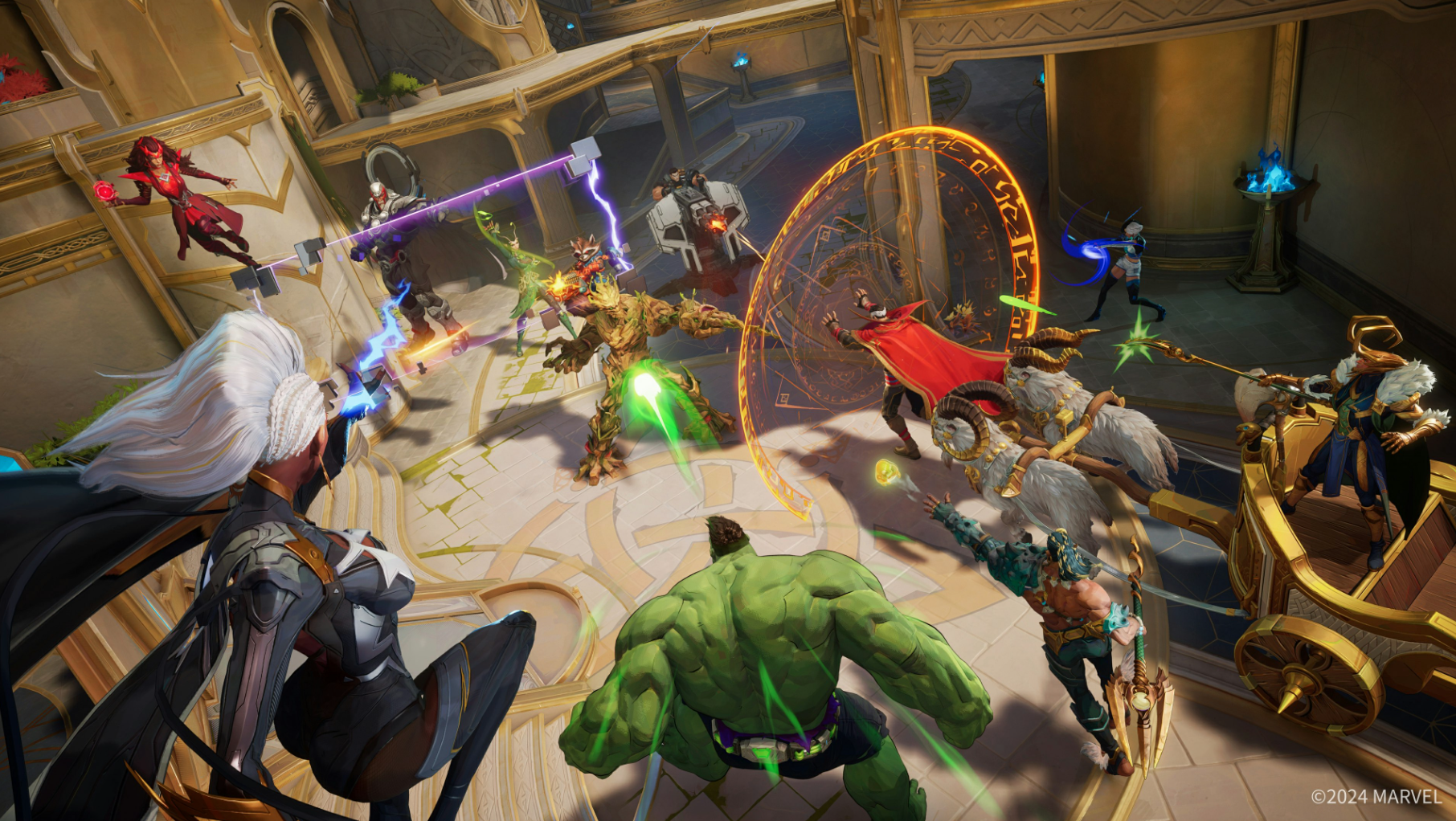 A screenshot showing a bunch of heroes.