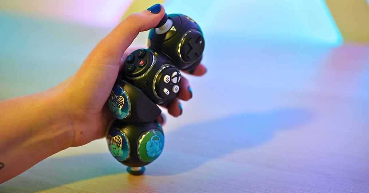 Proteus Xbox controller is an accessible gamepad made of modular cubes