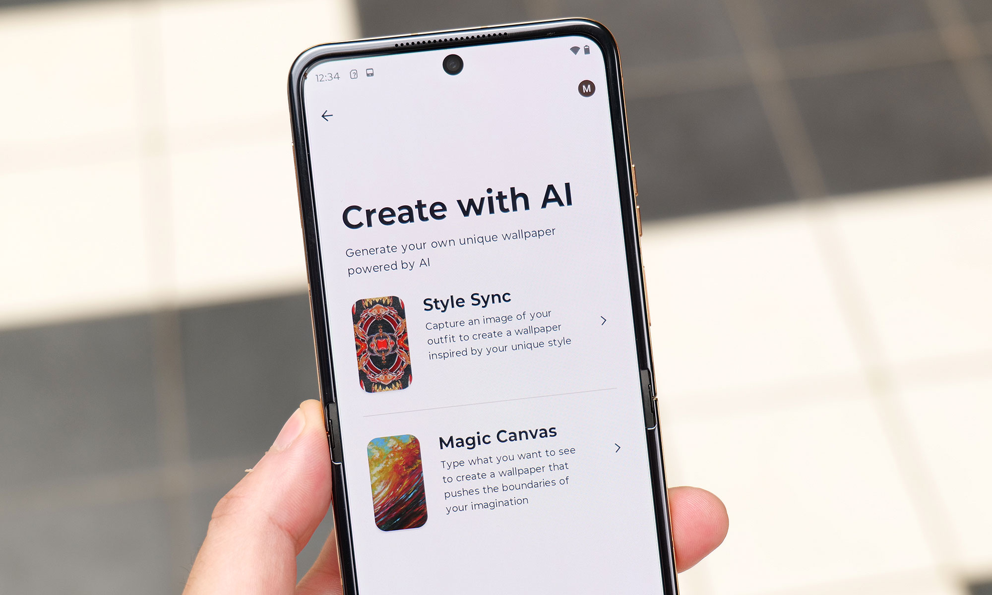 Motorola is adding some new AI features to the 2024 Razr including tools like Style Sync and Magic Canvas