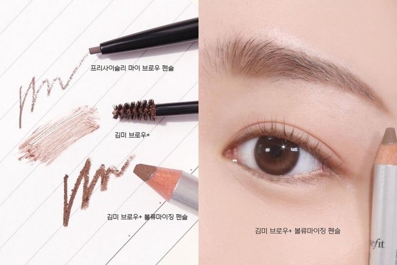想要更有修飾臉型的效果的話，可以再用眉筆延伸一下眉尾  圖片來源：IG@benefitcosmeticskorea