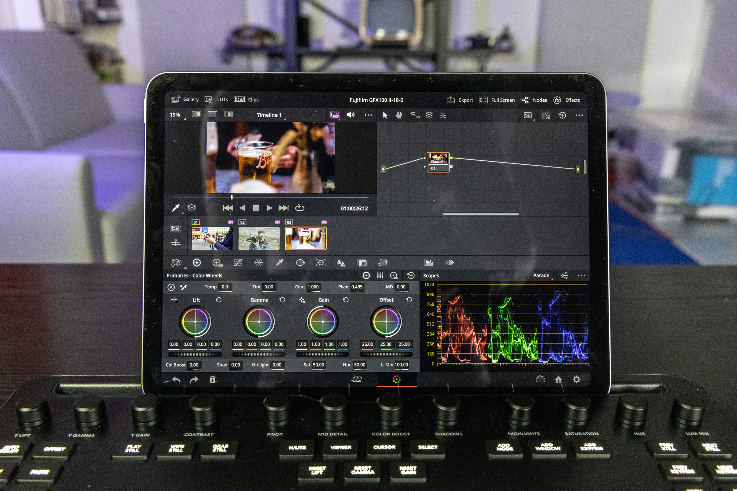 DaVinci Resolve for iPad and the Micro Color Panel are cool separately