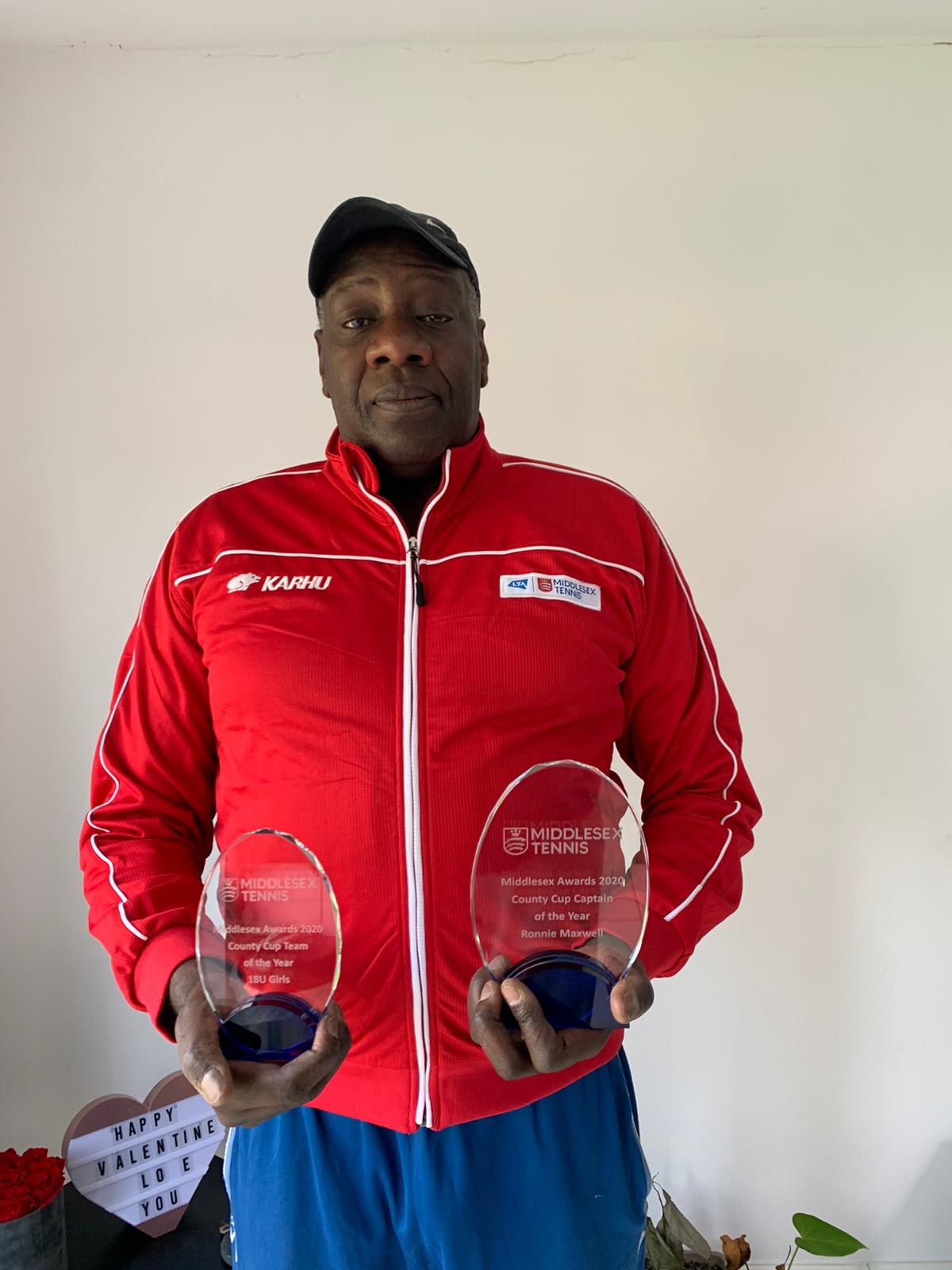 Ronnie Maxwell wins Coaching and Performance Award at Tennis Black List 2024