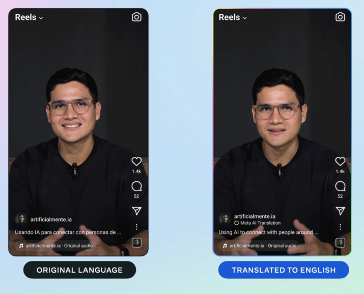 Meta will use AI to create lip-synced translations of creators’ Reels