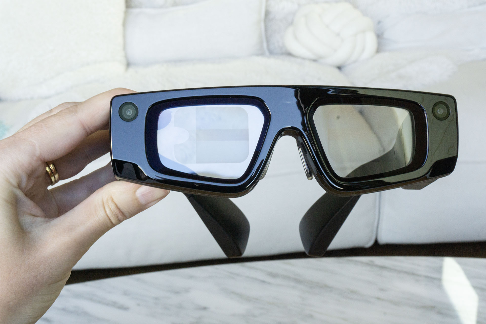 The fifth-generation Spectacles are the first to have clear lenses.