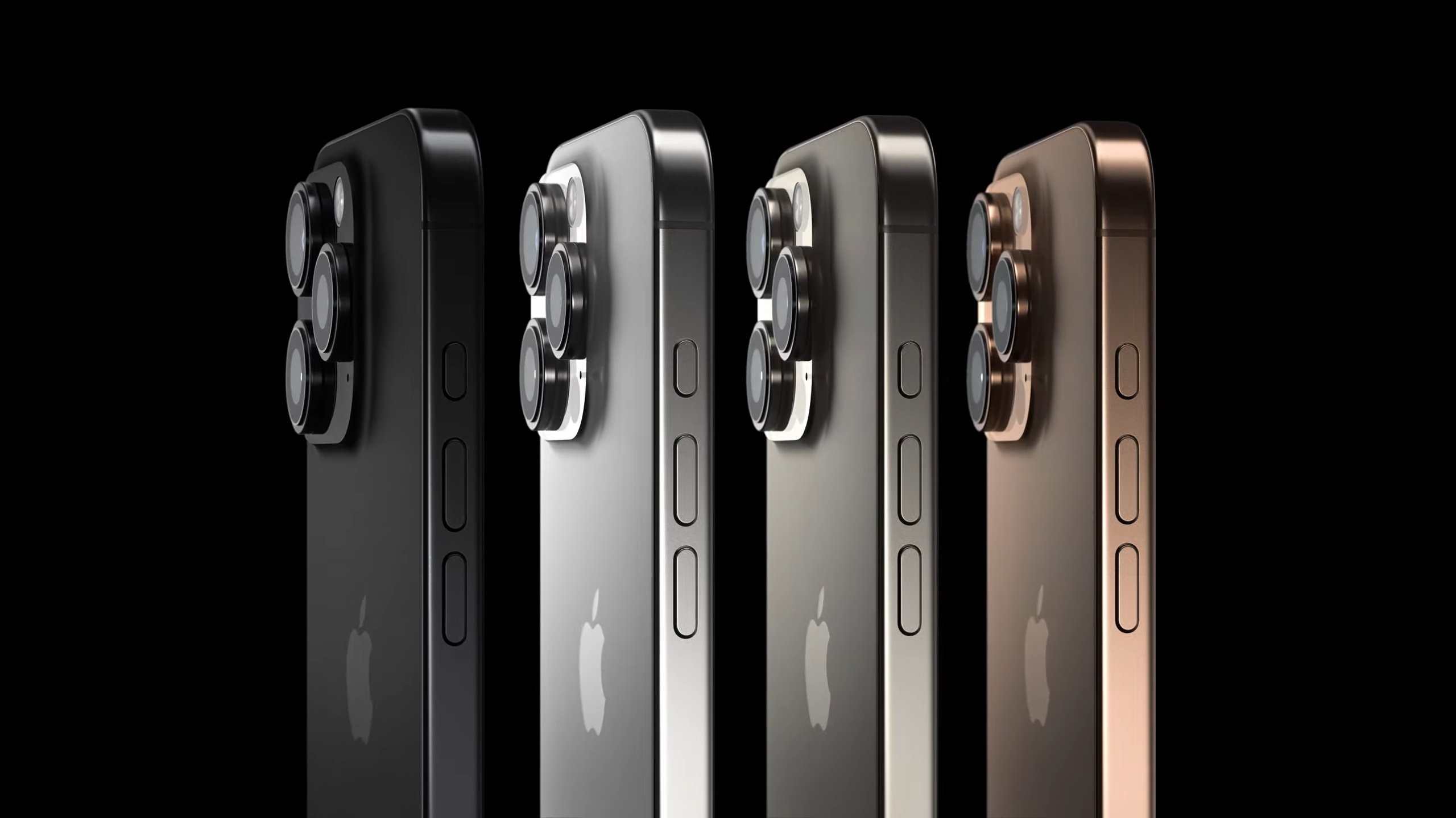 Four new finishes in the iPhone 16 Pro.