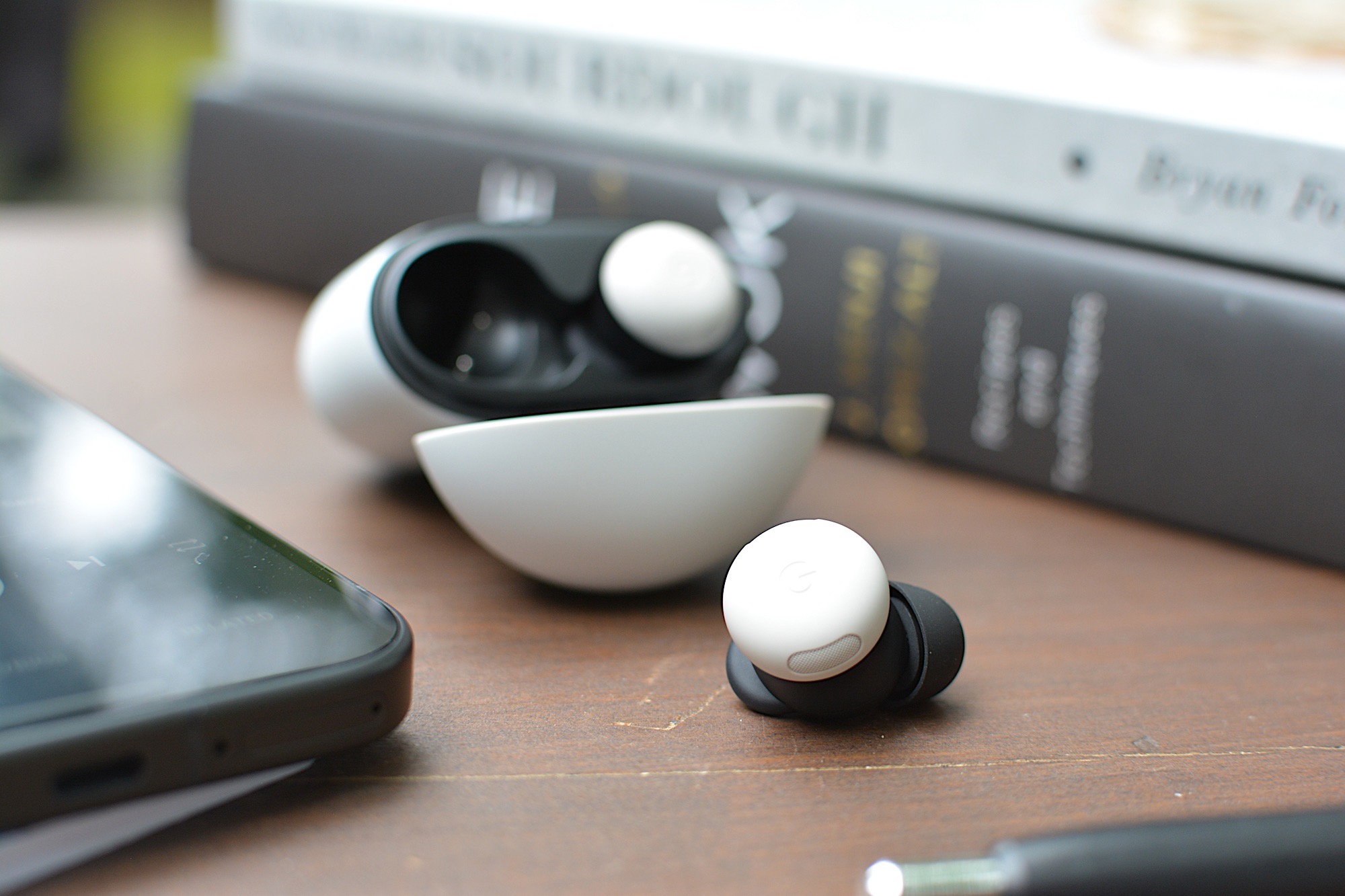 The redesigned earbuds are significantly smaller than their predecessor. 