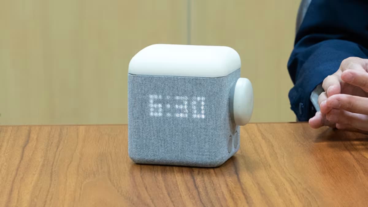 Nintendo alarm clock with a dot matrix display