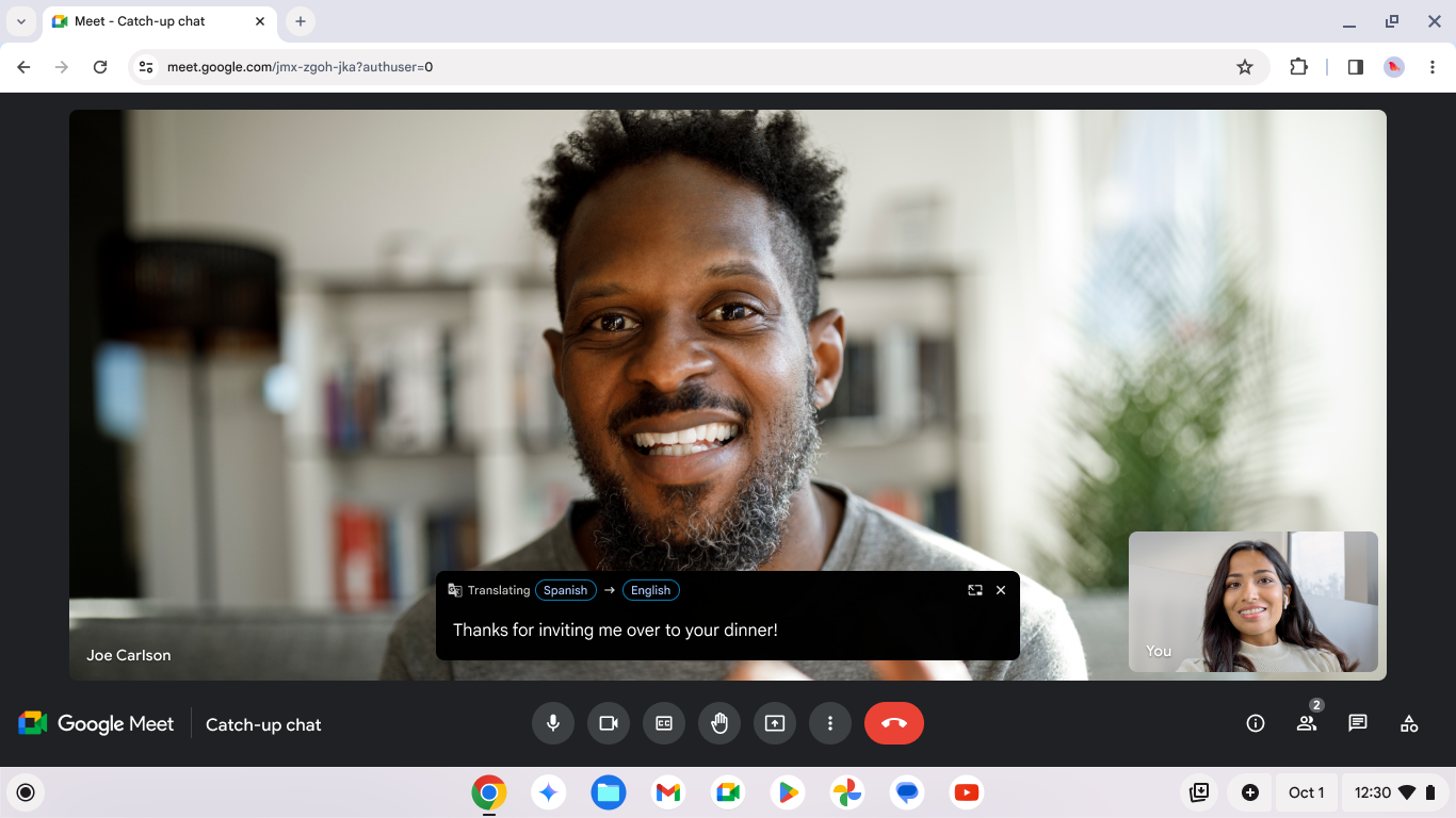 Chromebook Plus Live Translate