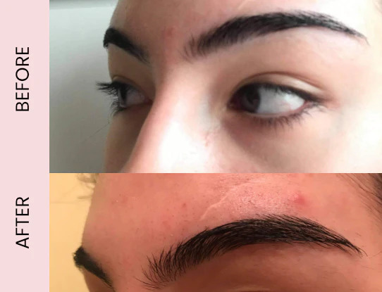 The lash and brow oil offers noticeable results in around 28 days. Credit: Supplied.