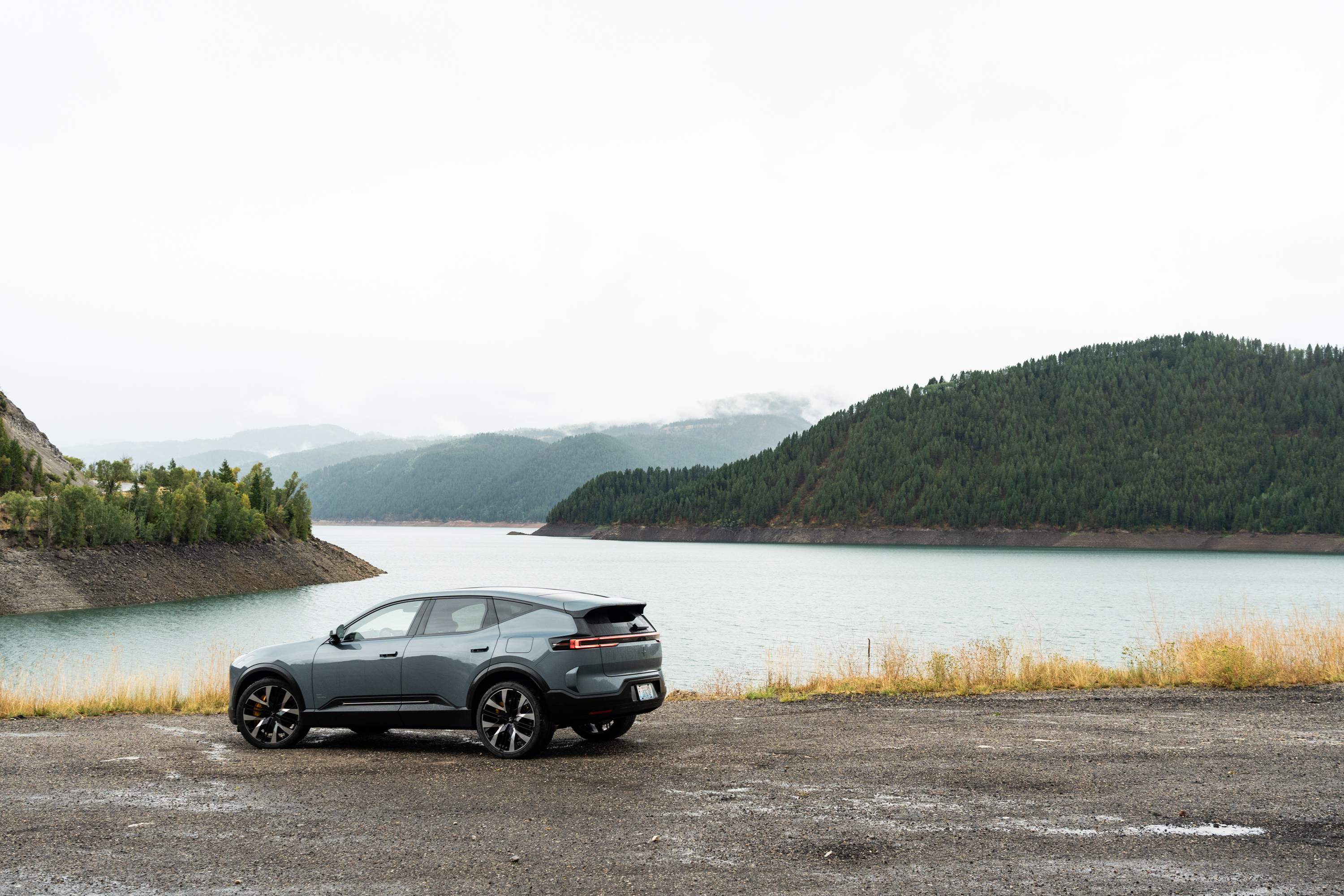 Despite being roughly the same size, the Polestar 3 looks far more svelte and offers a fair bit more character than the Volvo EX90.