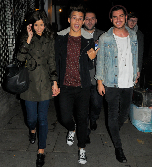 Louis Tomlinson and Eleanor Calder support X Factor wildcard Adam Burridge  at *secret* gig