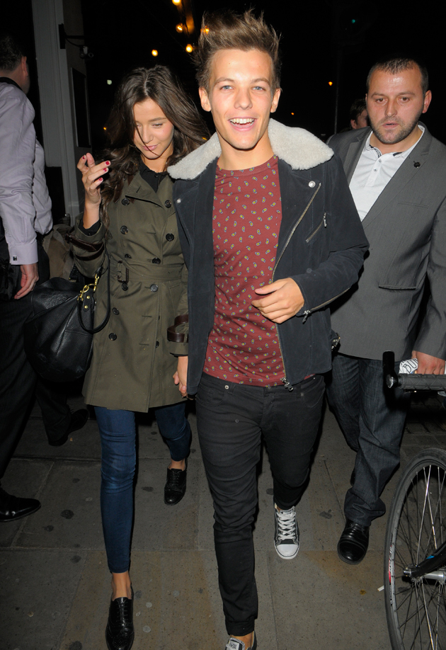 Louis Tomlinson and Eleanor Calder support X Factor wildcard Adam Burridge  at *secret* gig