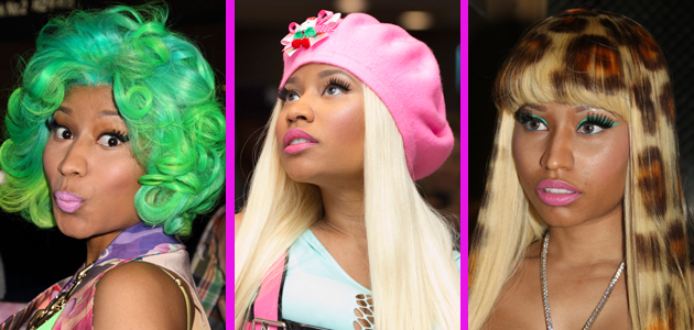 2. Nicki Minaj's blue and pink wig - wide 1