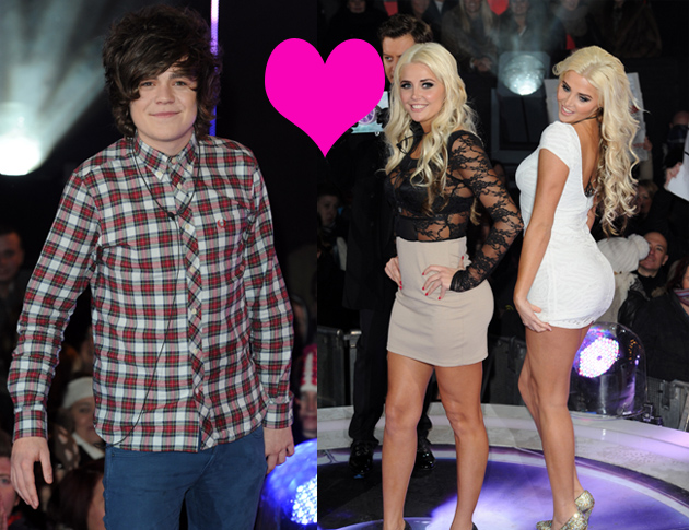 Celebrity Big Brother 2012: Frankie Cocozza is frantic over twins