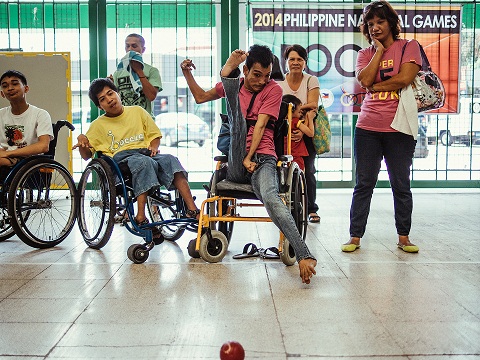 PWDs come out to play boccia