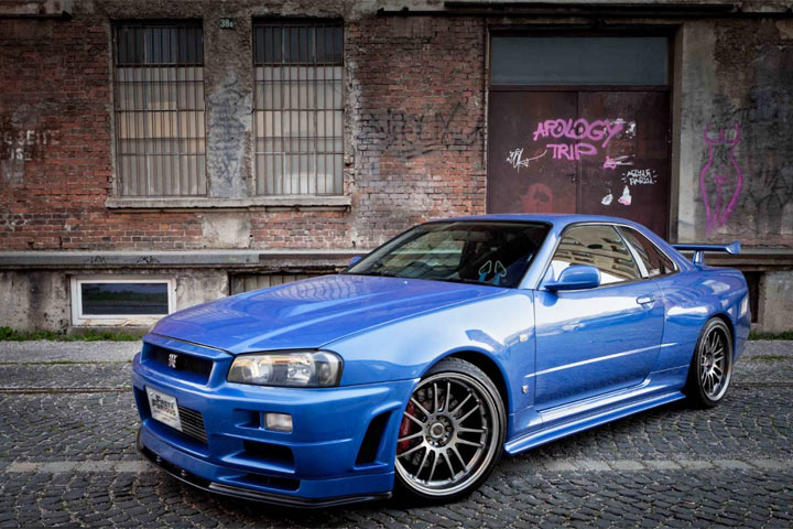 paul walker r34 fast and furious 2