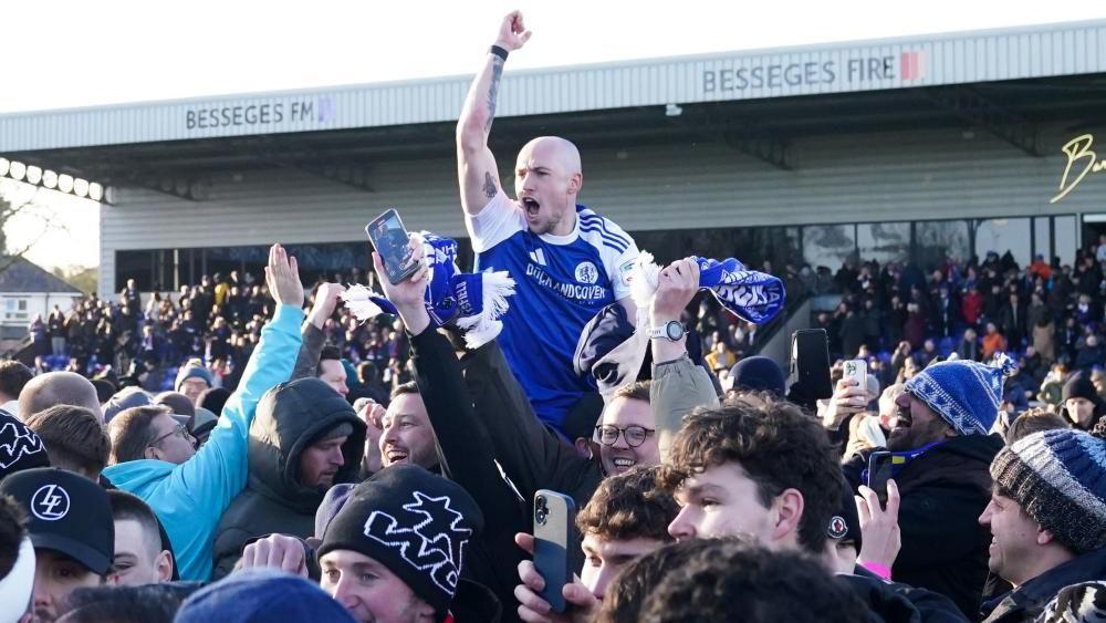 Stunned fans celebrate biggest ever FA Cup shock