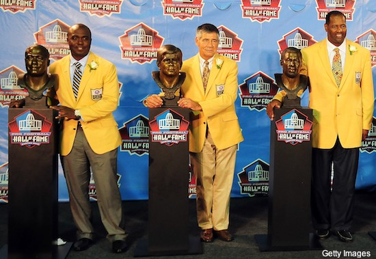 Deion Sanders Struts Into NFL Hall of Fame, Places Bandana on Canton Bust 