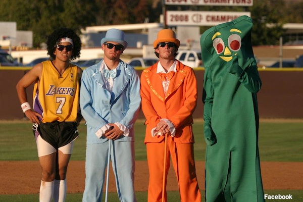 Halloween baseball game features all-time great costumes