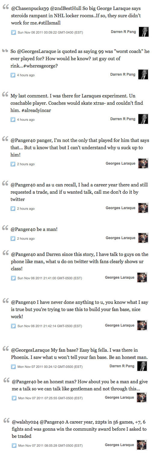 Georges Laraque vs. Darren Pang Twitter fight over Gretzky legacy