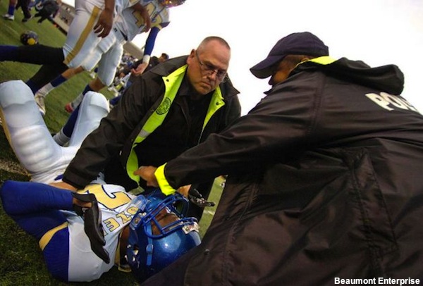 Texas high school game ends in brawl police pepper spray Yahoo