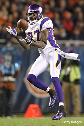 Minnesota Vikings wide receiver Bernard Berrian (87) and Chicago