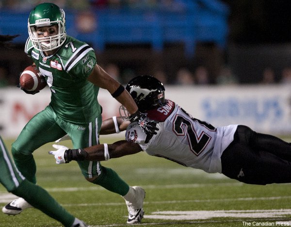 Saskatchewan Roughriders No.7 Weston Dressler Green Men's CFL