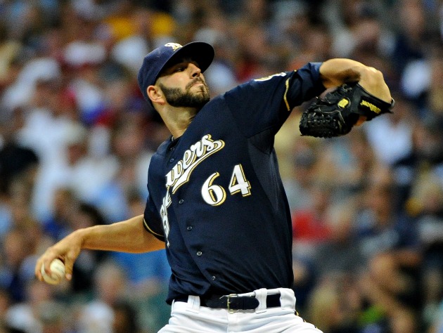 Fiers, Brewers dominate Blue Jays