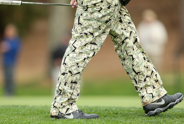 These pants on John Daly. No way a man can lose wearing these. : r