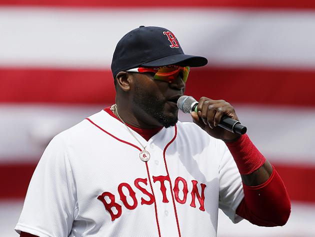 David Ortiz Photo Boston Strong Speech 16x20 - New England Picture